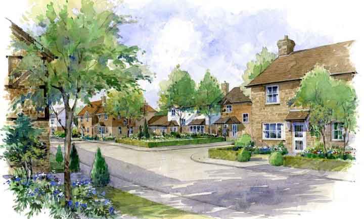 Artists impression of Cranleigh development