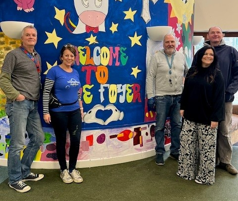 Employees volunteering